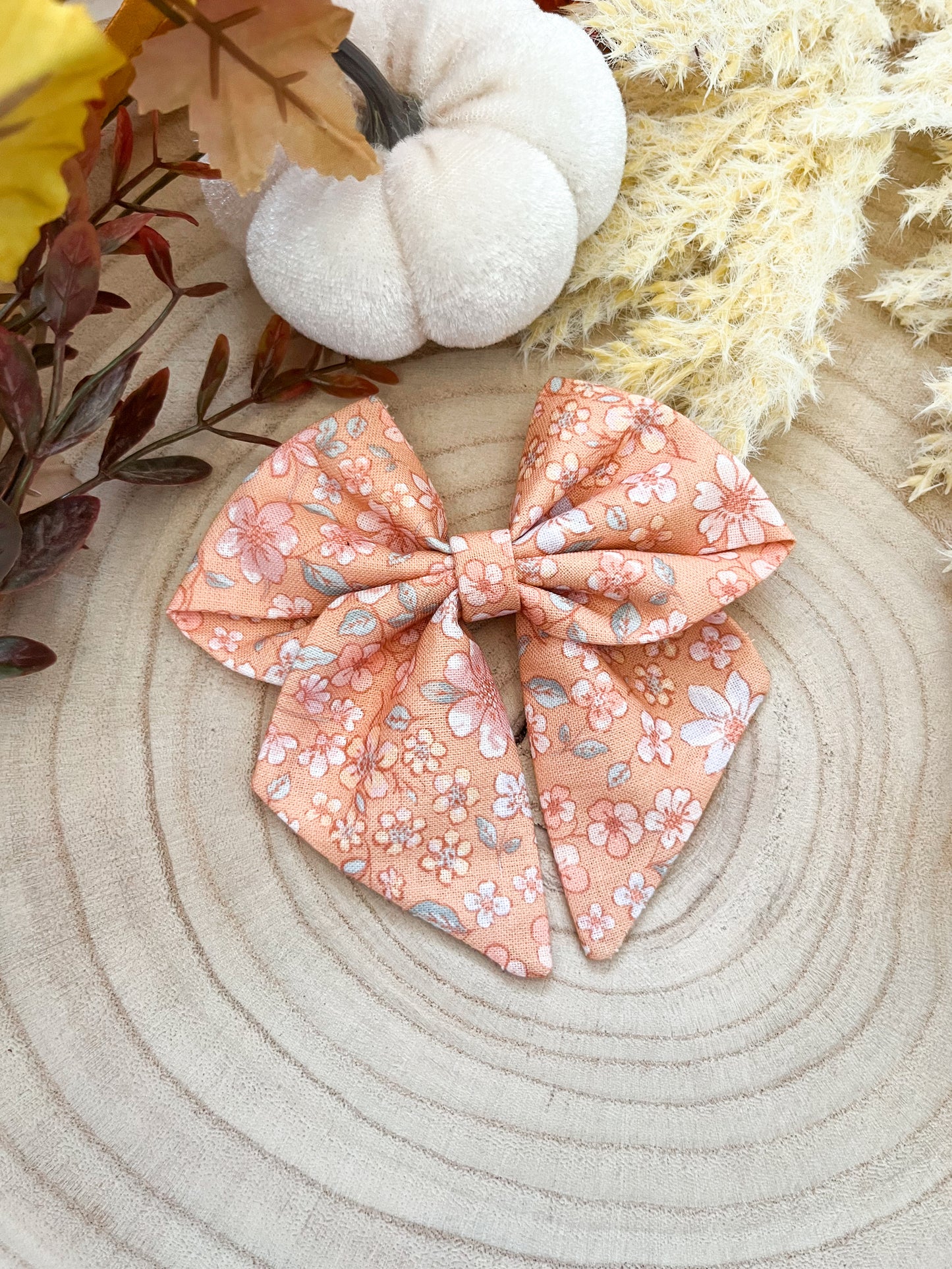 Rustic Rose sailor bow