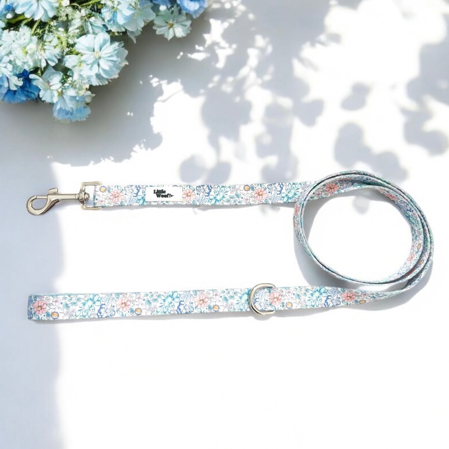 Blue floral 4ft lead