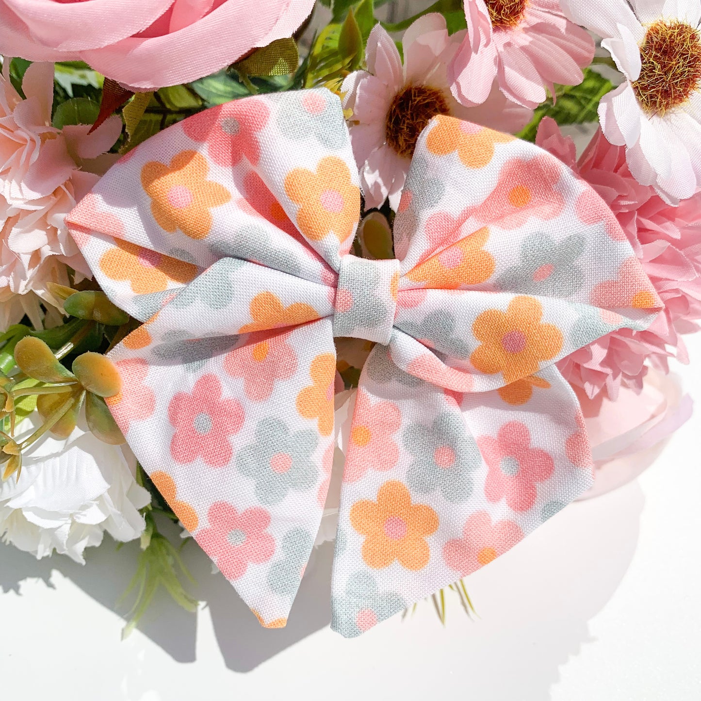 Pastel Petals Sailor Bow