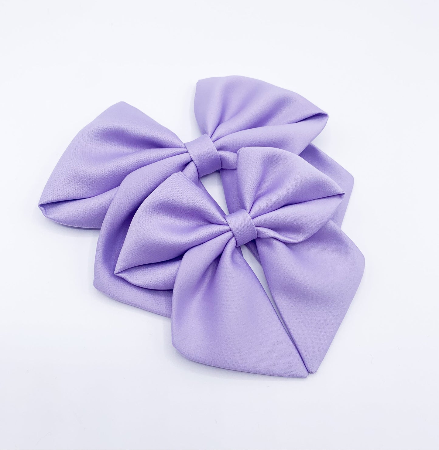 Lilac Satin Sailor Bow