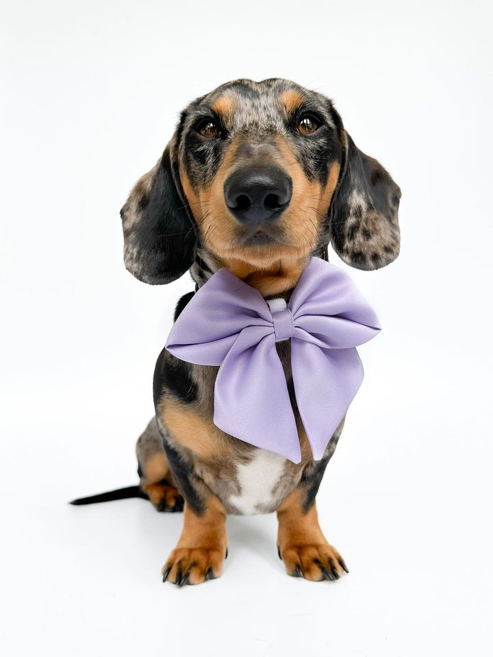 Lilac Satin Sailor Bow