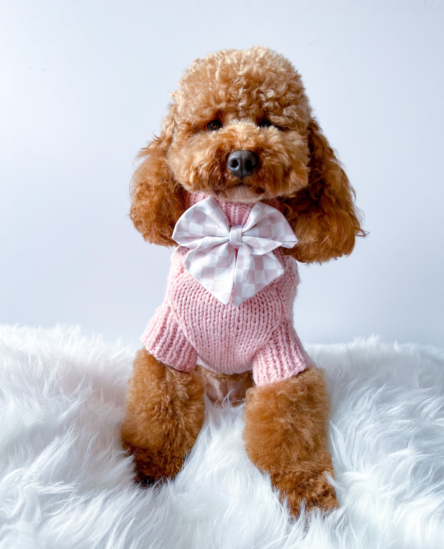Pink Checkerboard Sailor Bow