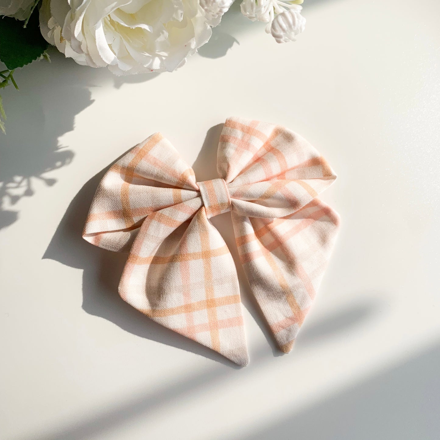 Easter plaid sailor bow