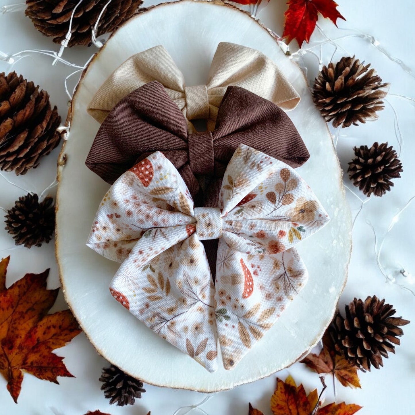 Mushroom meadow sailor bow
