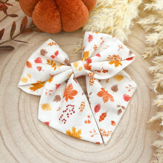 Autumn leaves sailor bow