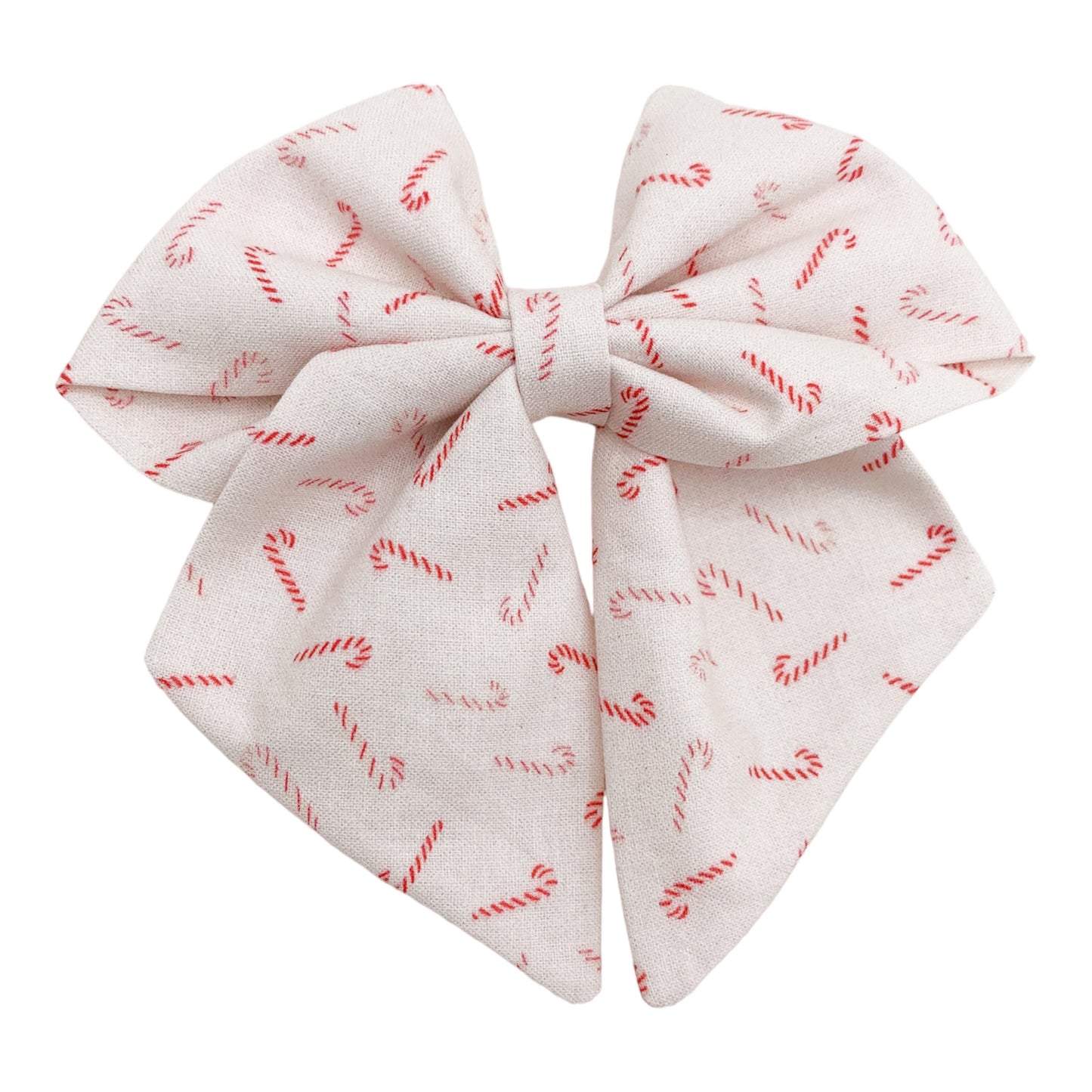 Candy cane lane sailor bow
