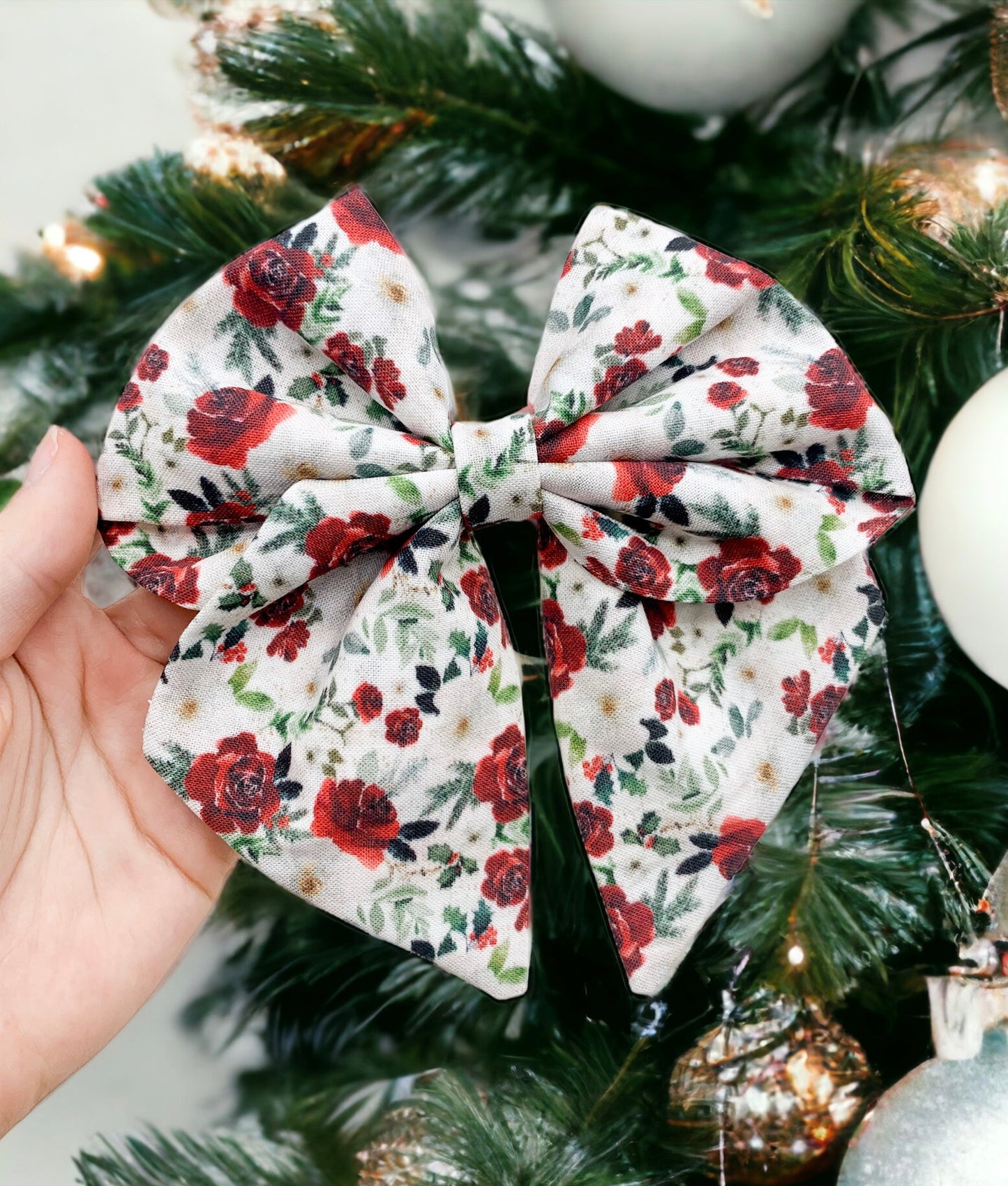 Noelle floral sailor bow