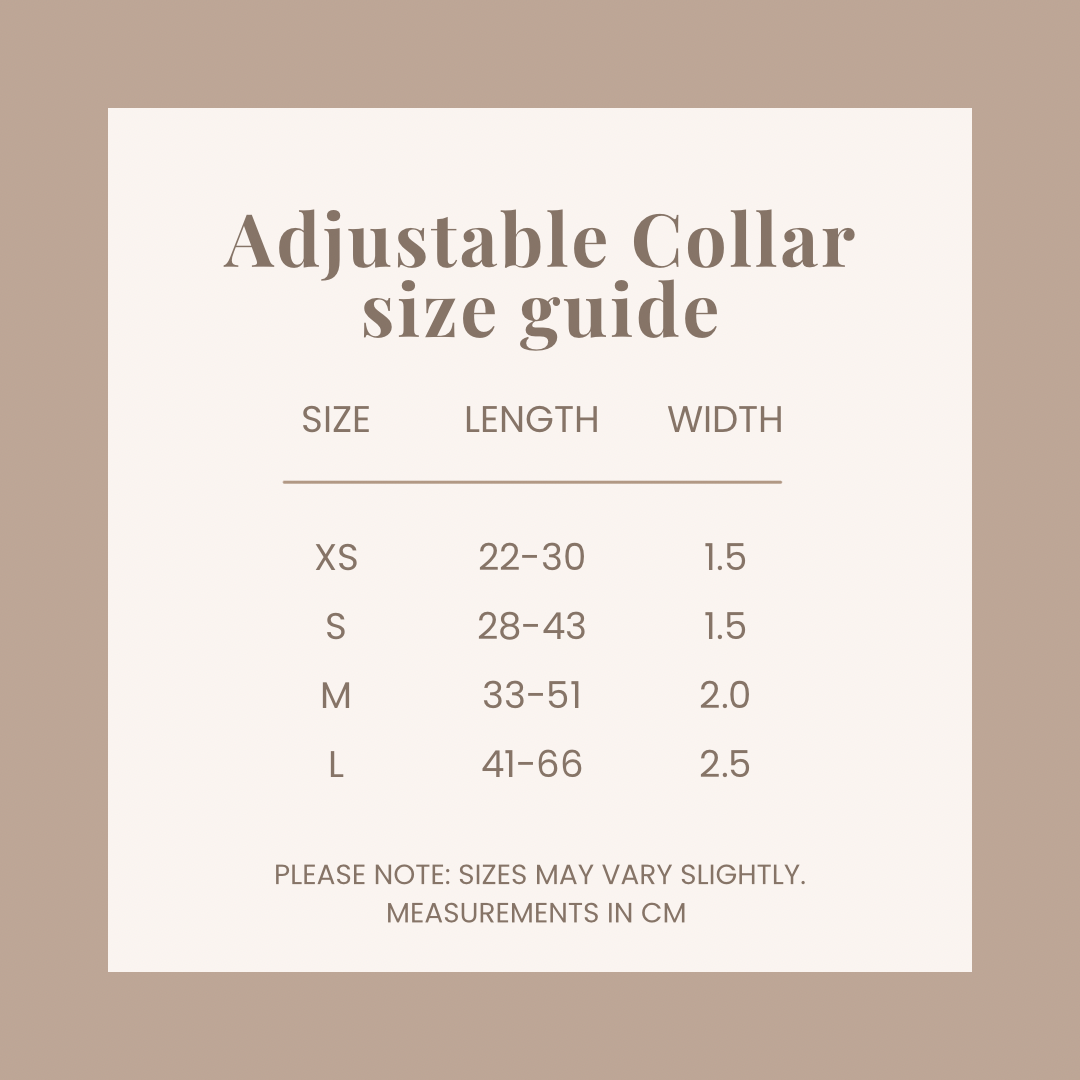 Bow & Bramble - adjustable dog collar