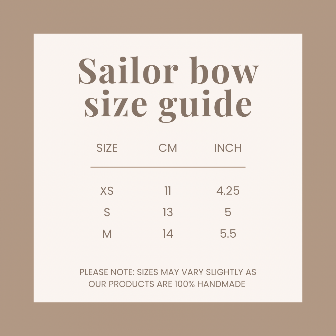 Bows & Bramble - Handmade Sailor bow