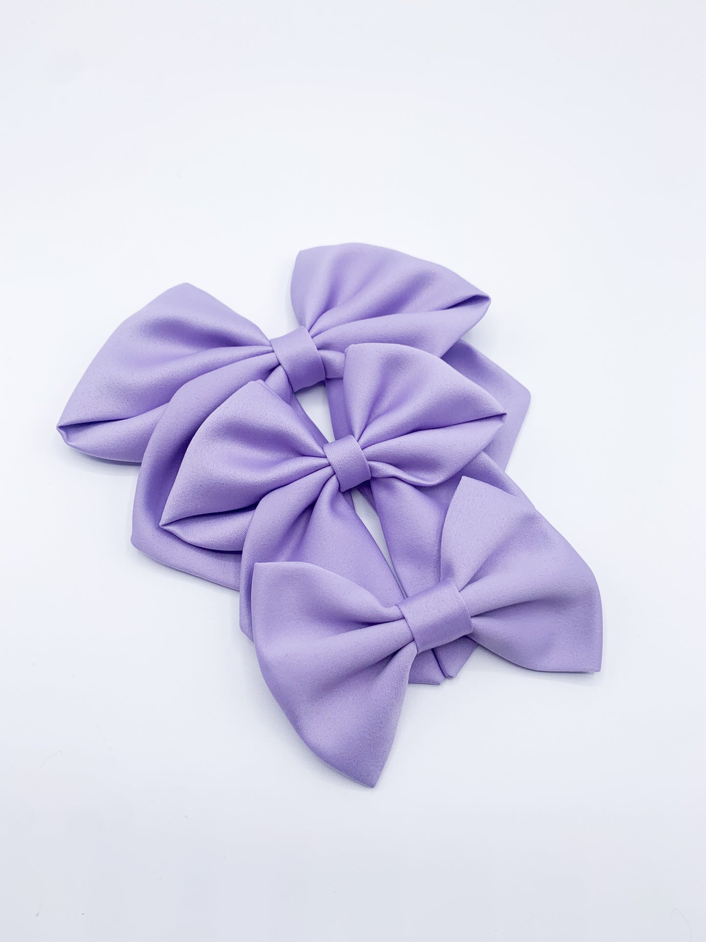 Lilac Satin Sailor Bow