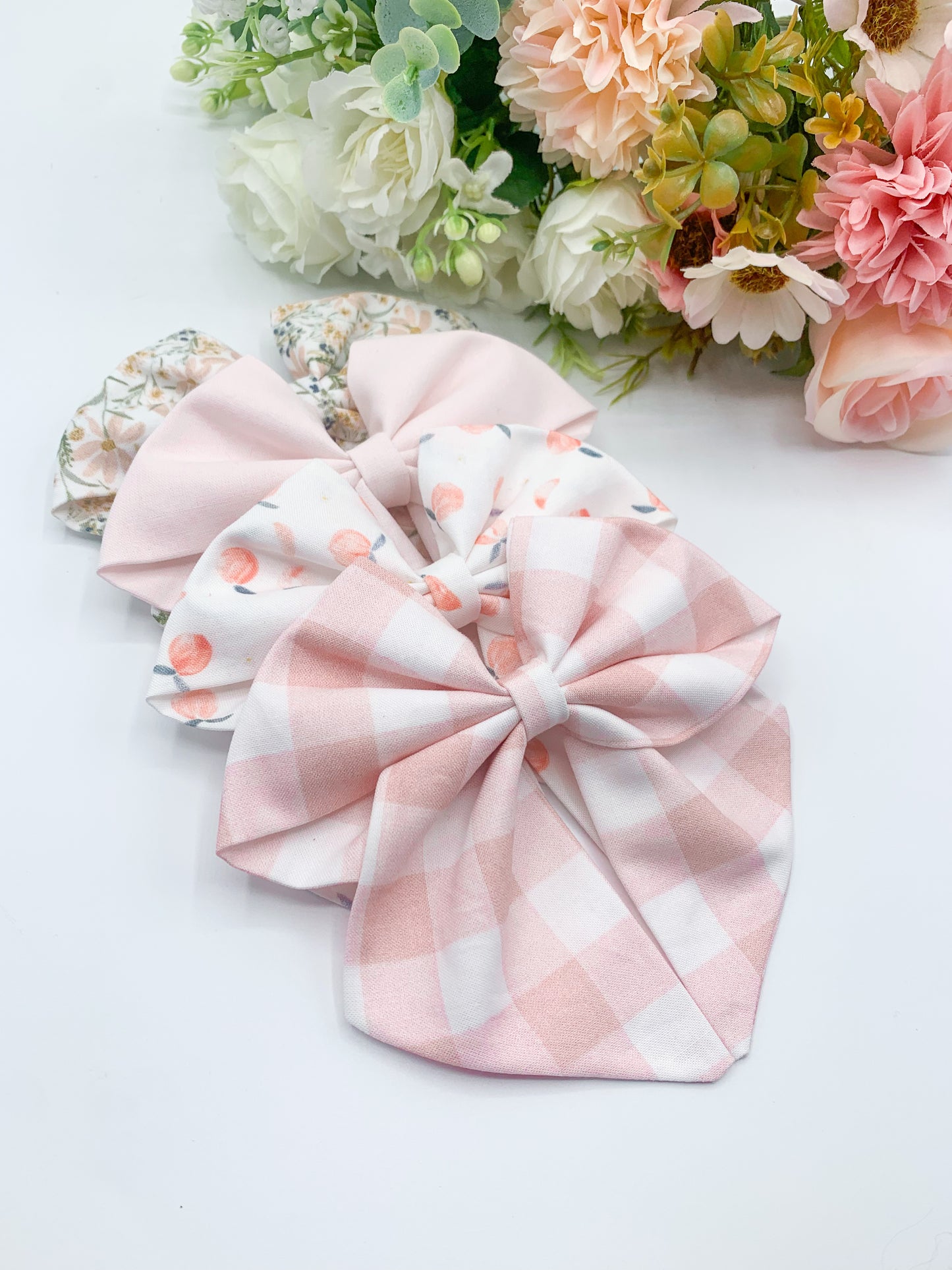 Peaches Spring Sailor Bow